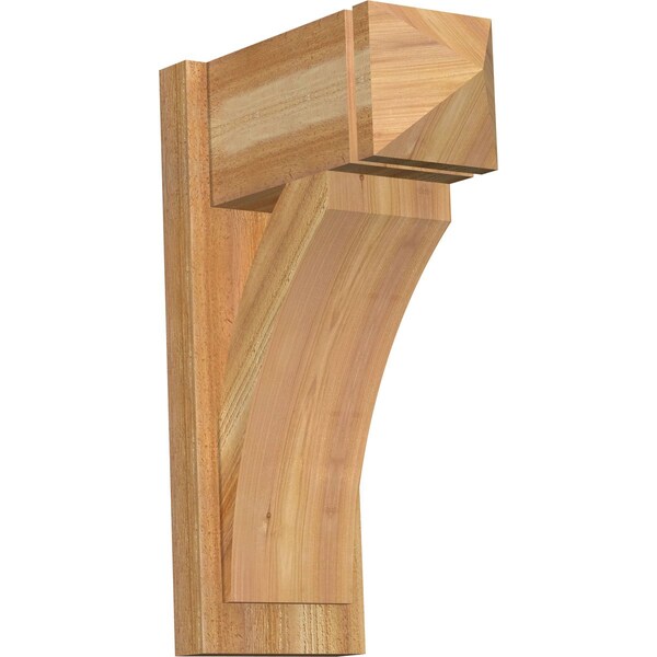 Ekena Millwork Thorton Arts & Crafts Rough Sawn Outlooker, Western Red Cedar, 8"W x 16"D x 24"H OUT08X16X24THR03RWR - main